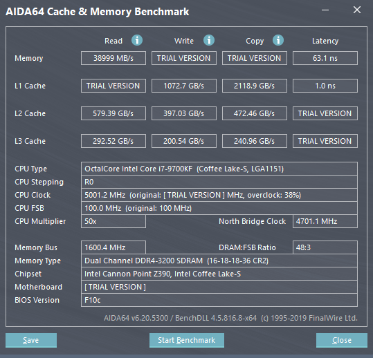 I7 9700kf Really Slow Memory Access H Ard Forum