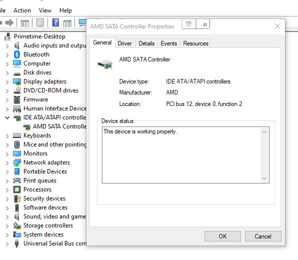 what is the standard sata ahci controller driver for