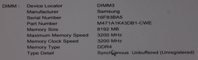 HP 405 G6 default memory 3200MHz.JPG HP 405 G6 default memory 3200MHz.JPG