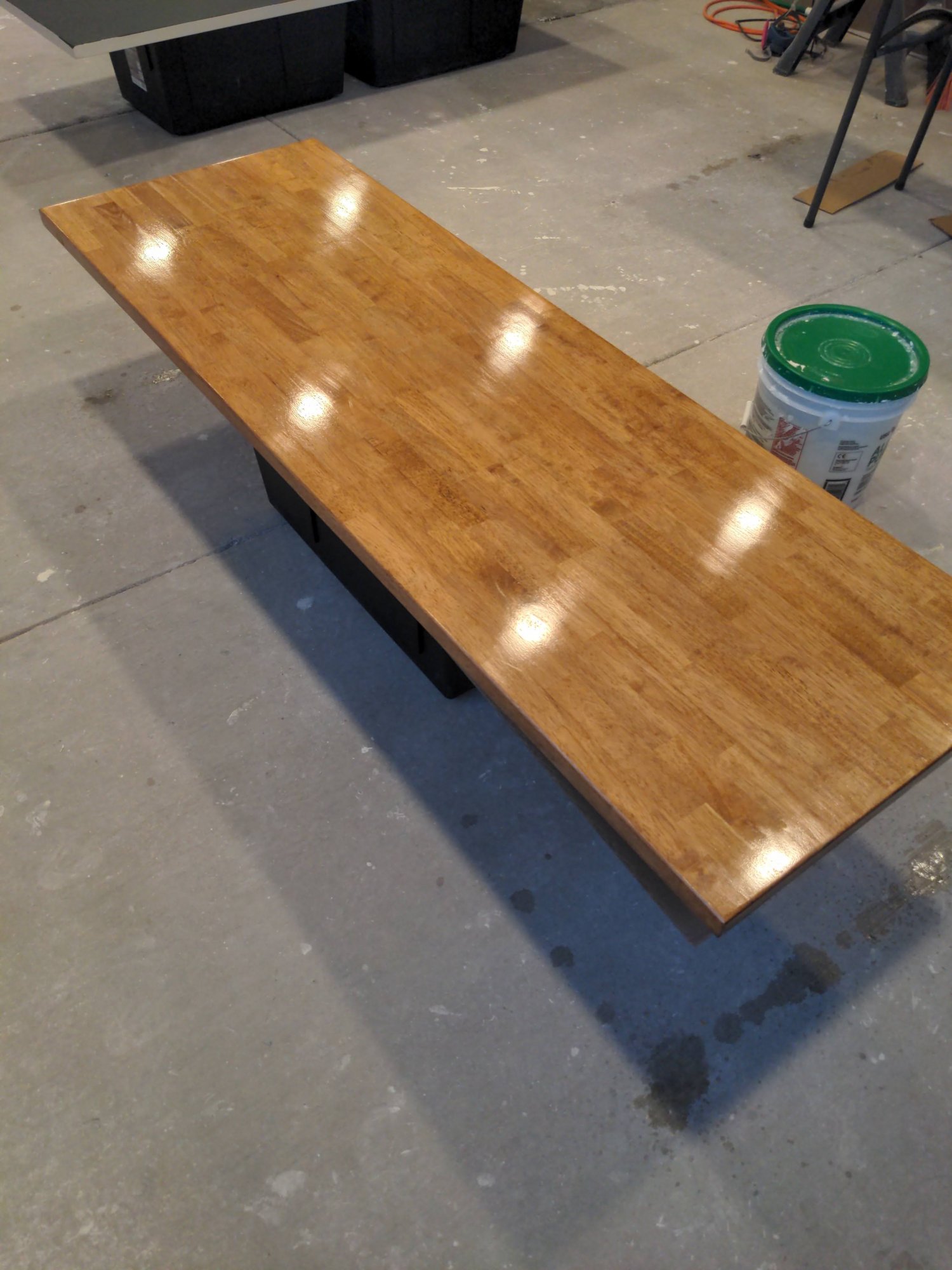 Unfinished 6ft Butcher Block countertop/desk top slab $120 (Home Depot ...